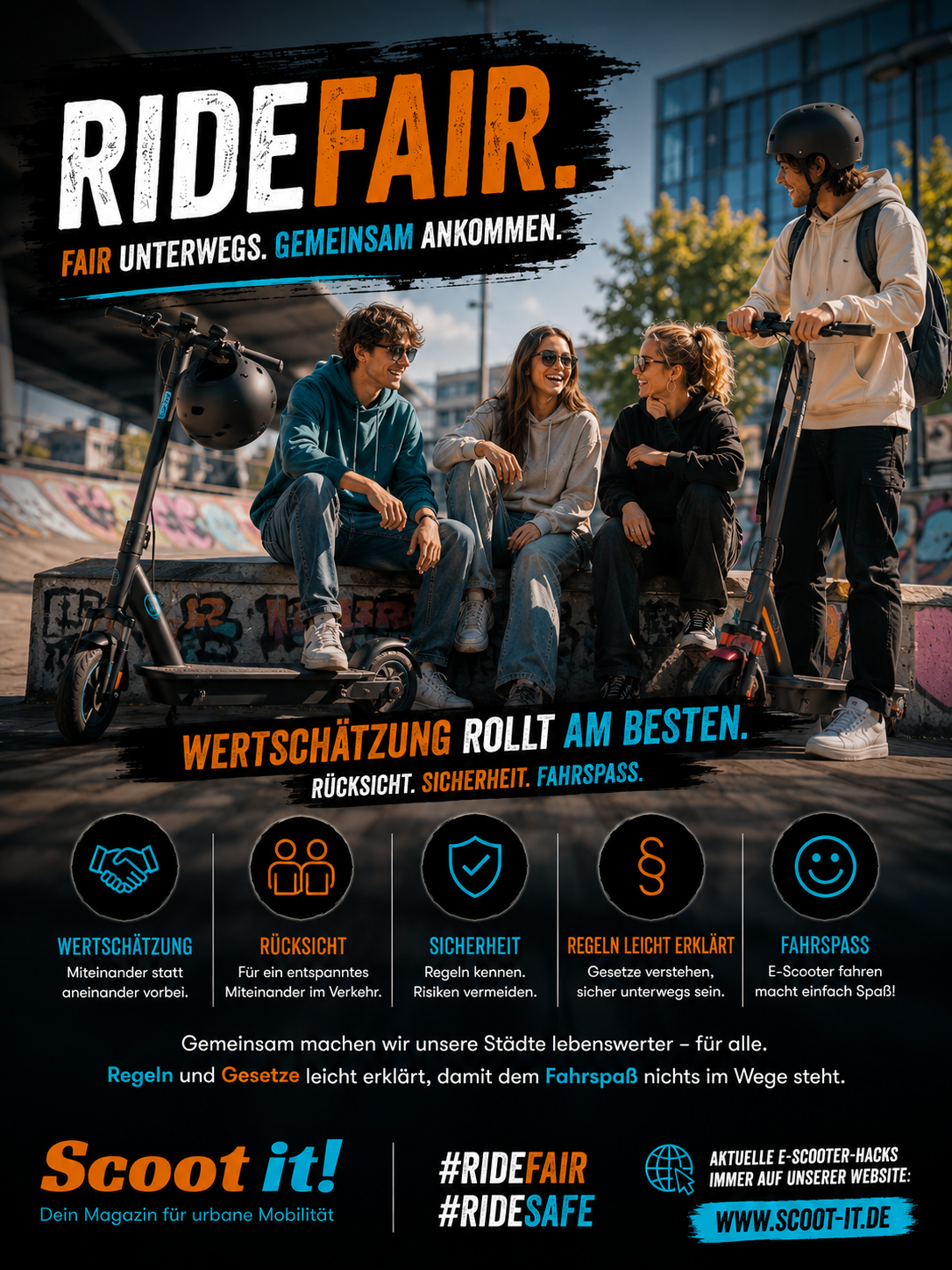 #RideFair auf dem E-Scooter
